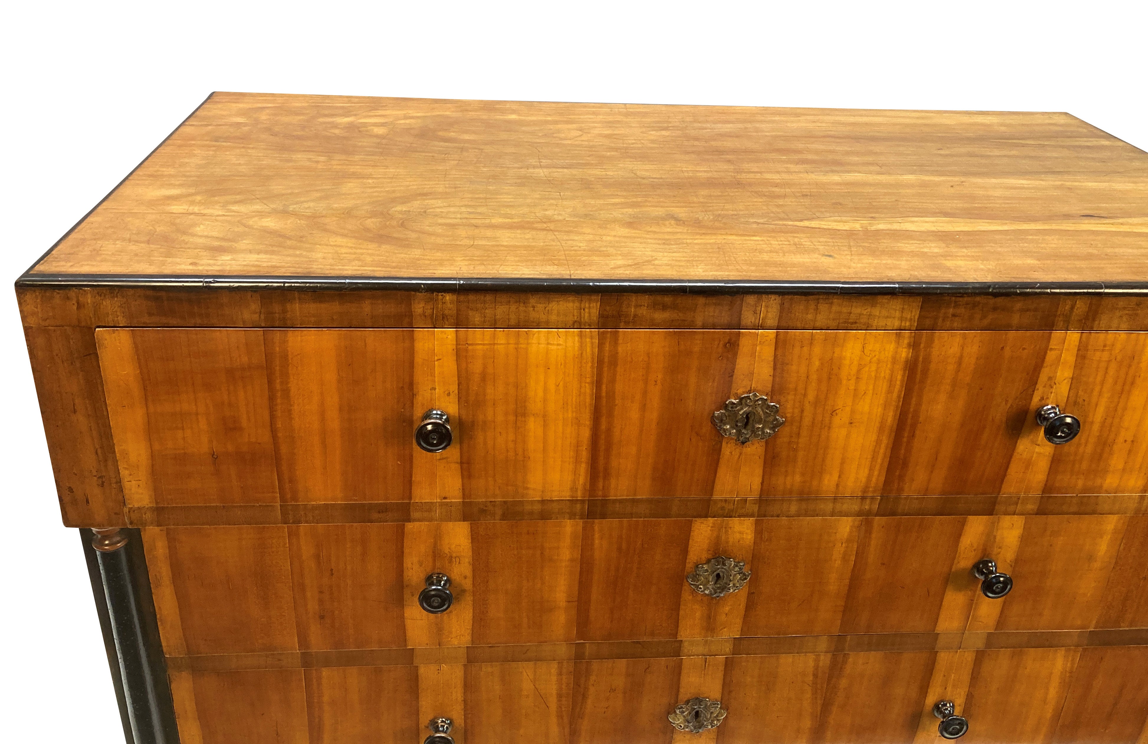 Austrian Biedermeier Cherry Commode, c.1820 Four-Drawer Chest