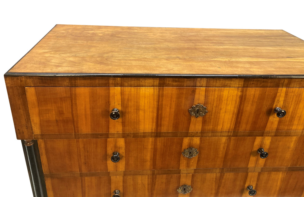 Austrian Biedermeier Cherry Commode, c.1820 Four-Drawer Chest
