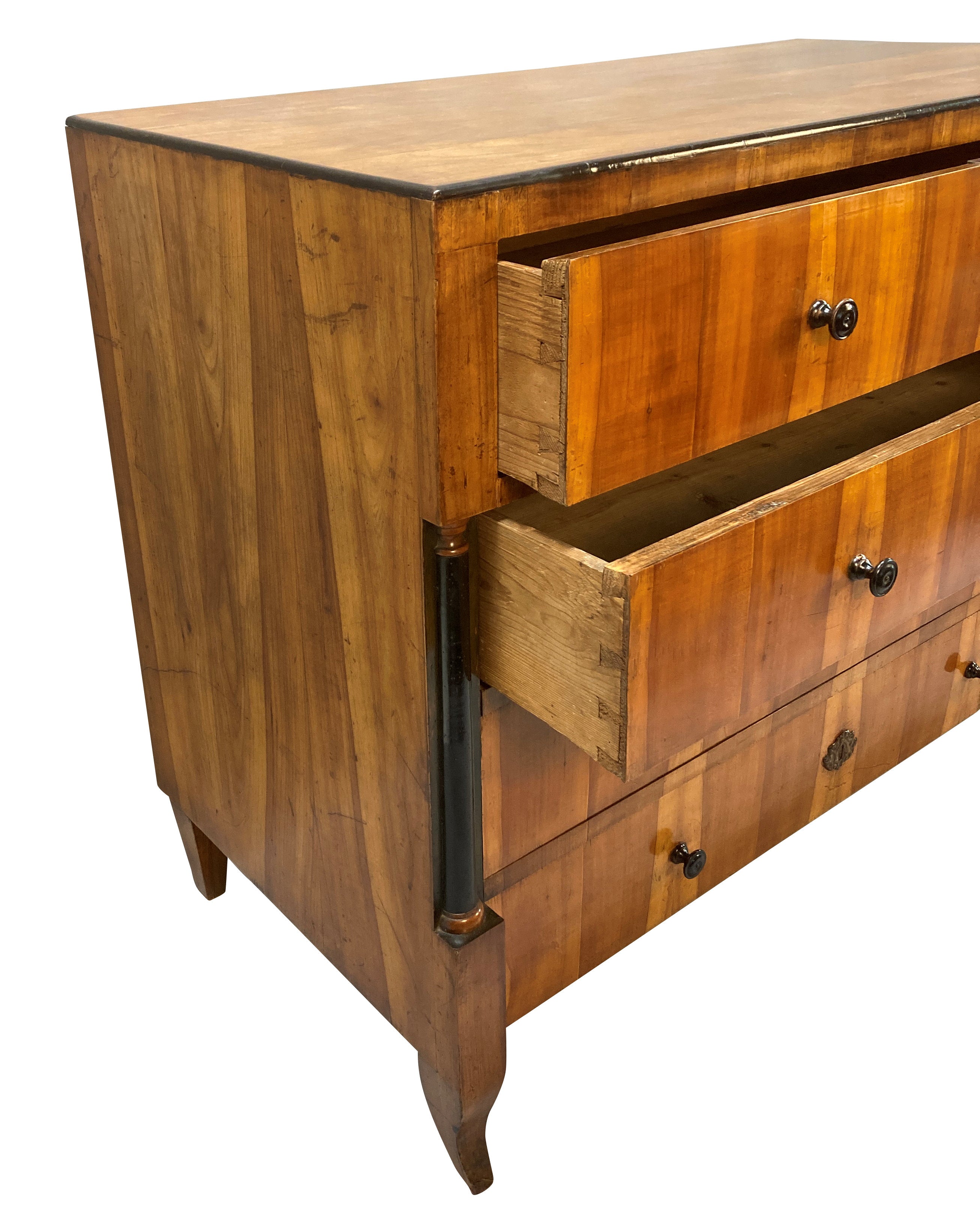 Austrian Biedermeier Cherry Commode, c.1820 Four-Drawer Chest