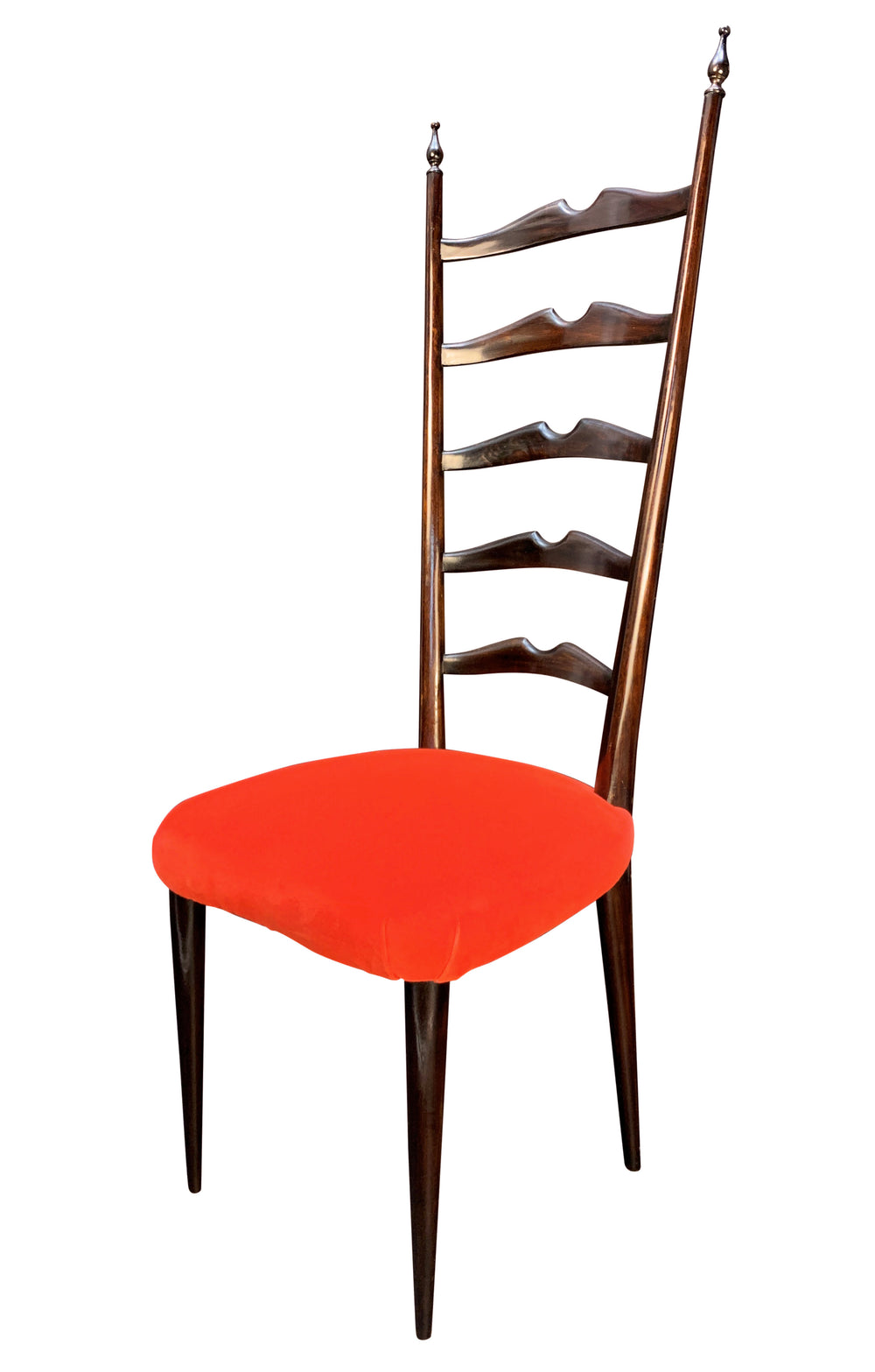 Pair of Paolo Buffa Ladder-Back Hall Chairs, 1940s Italian Design