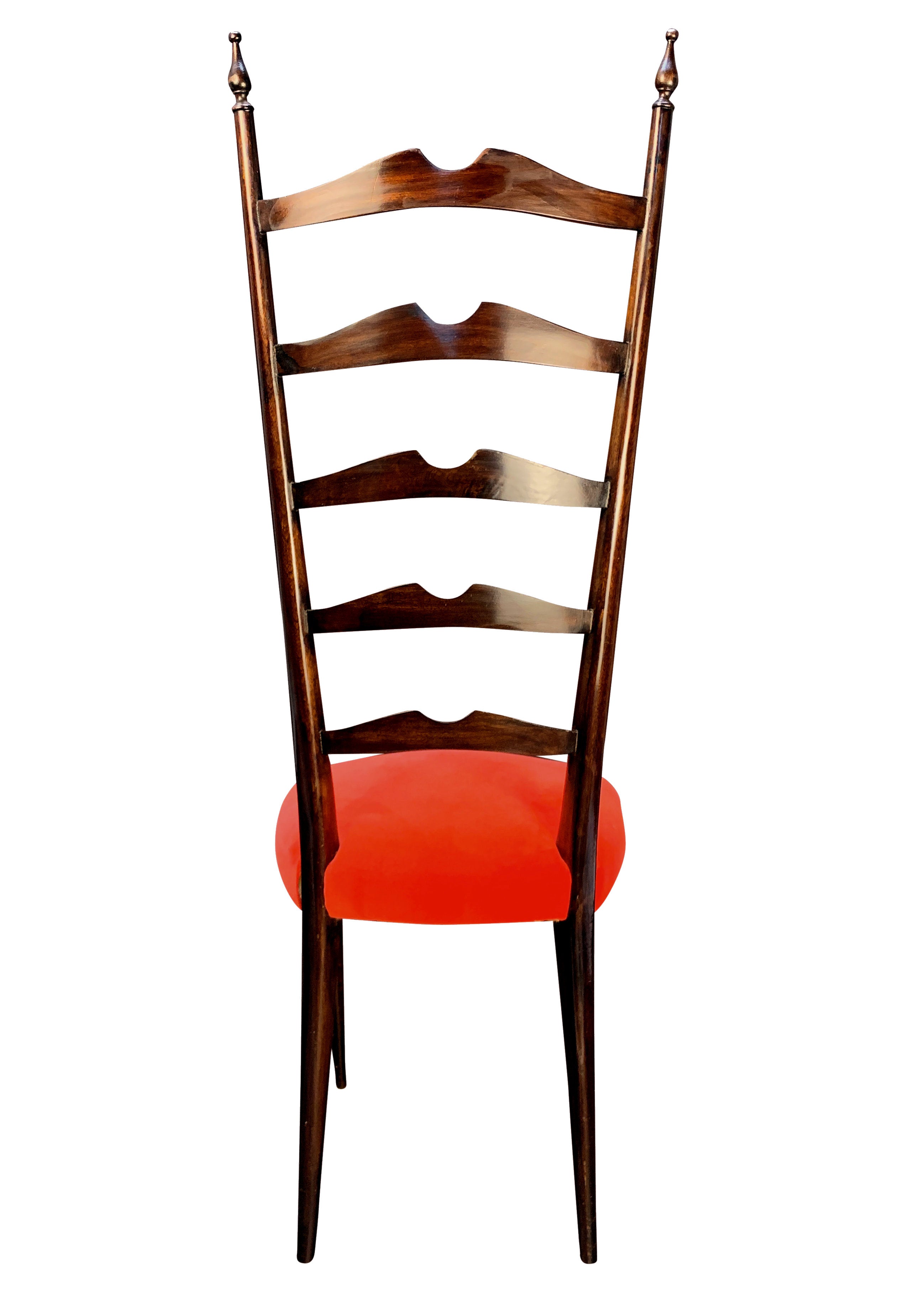 Pair of Paolo Buffa Ladder-Back Hall Chairs, 1940s Italian Design