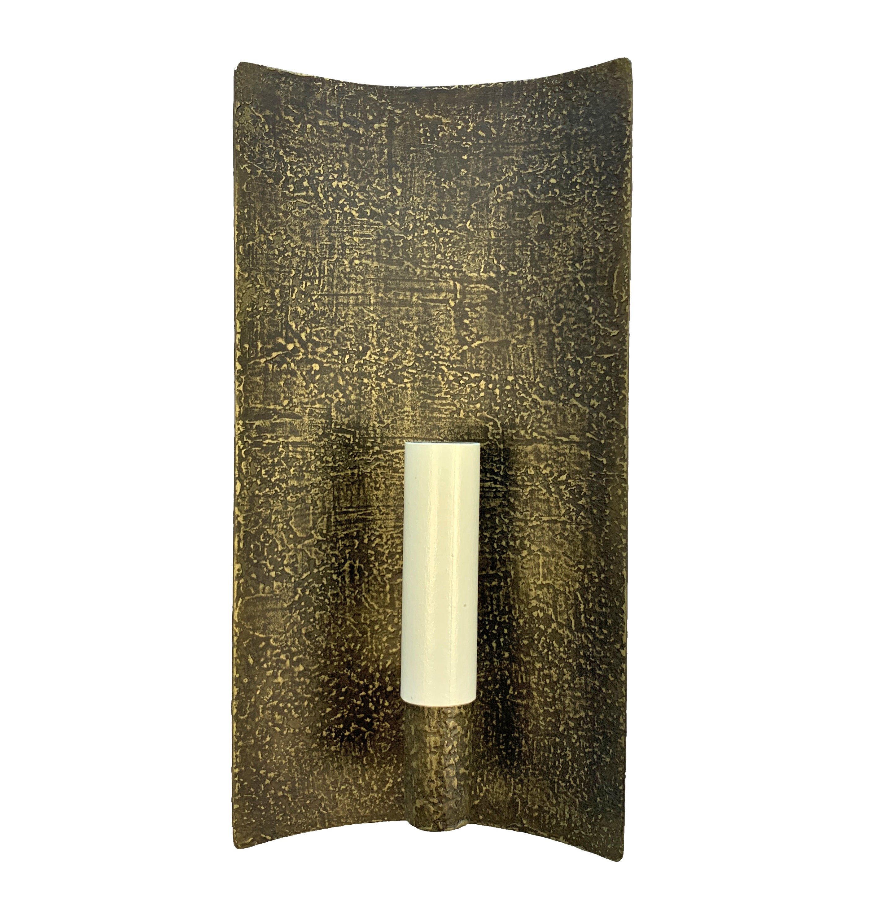 Set of Four French Brass Wall Sconces, 1970s