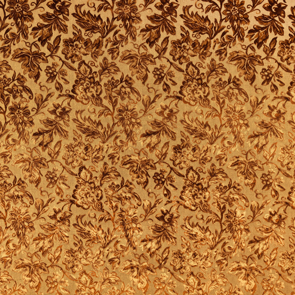 Daisy Floral Fringed Velvet Lampshade | Ochre | Tinker & Tallulah