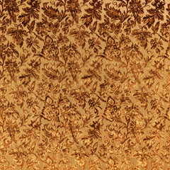 Daisy Floral Fringed Velvet Lampshade | Ochre | Tinker & Tallulah