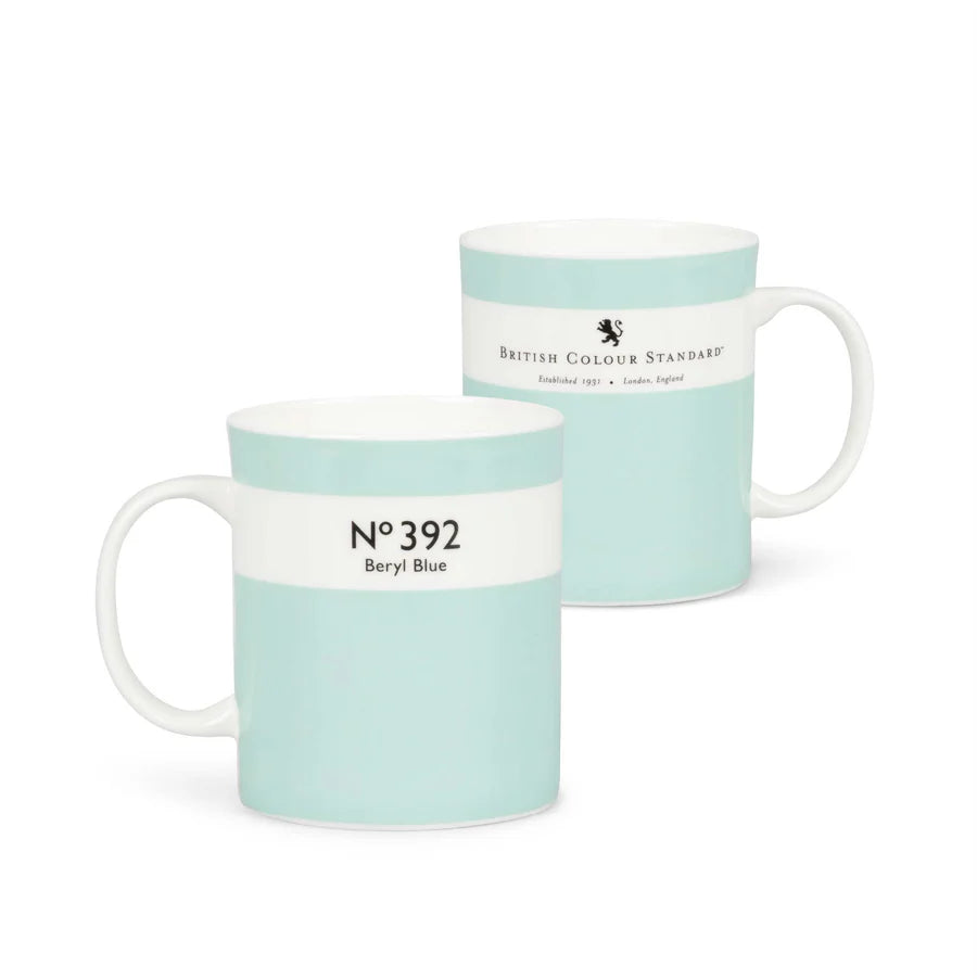Beryl Blue Bone China Mug | British Colour Standard