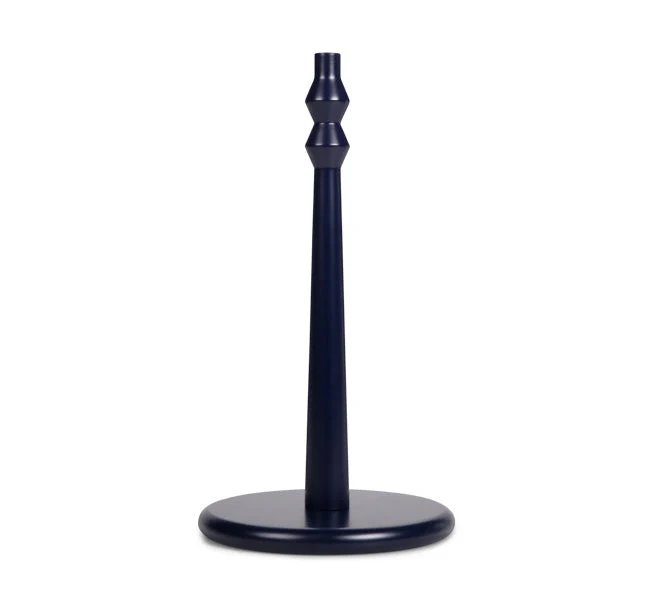 Wooden Kitchen Roll Holder in Midnight Blue, British Colour Standard