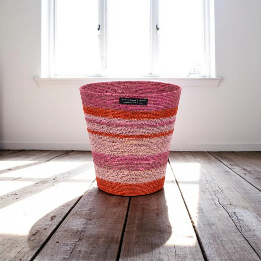 Seagrass Waste Paper Basket in Guardsman & Neyron | British Colour Standard