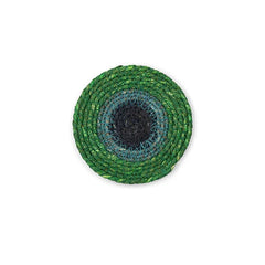 Set of 4 Seagrass Coasters | Beryl Green, Midnight Blue  & Tropic Turquoise | British Colour Standard