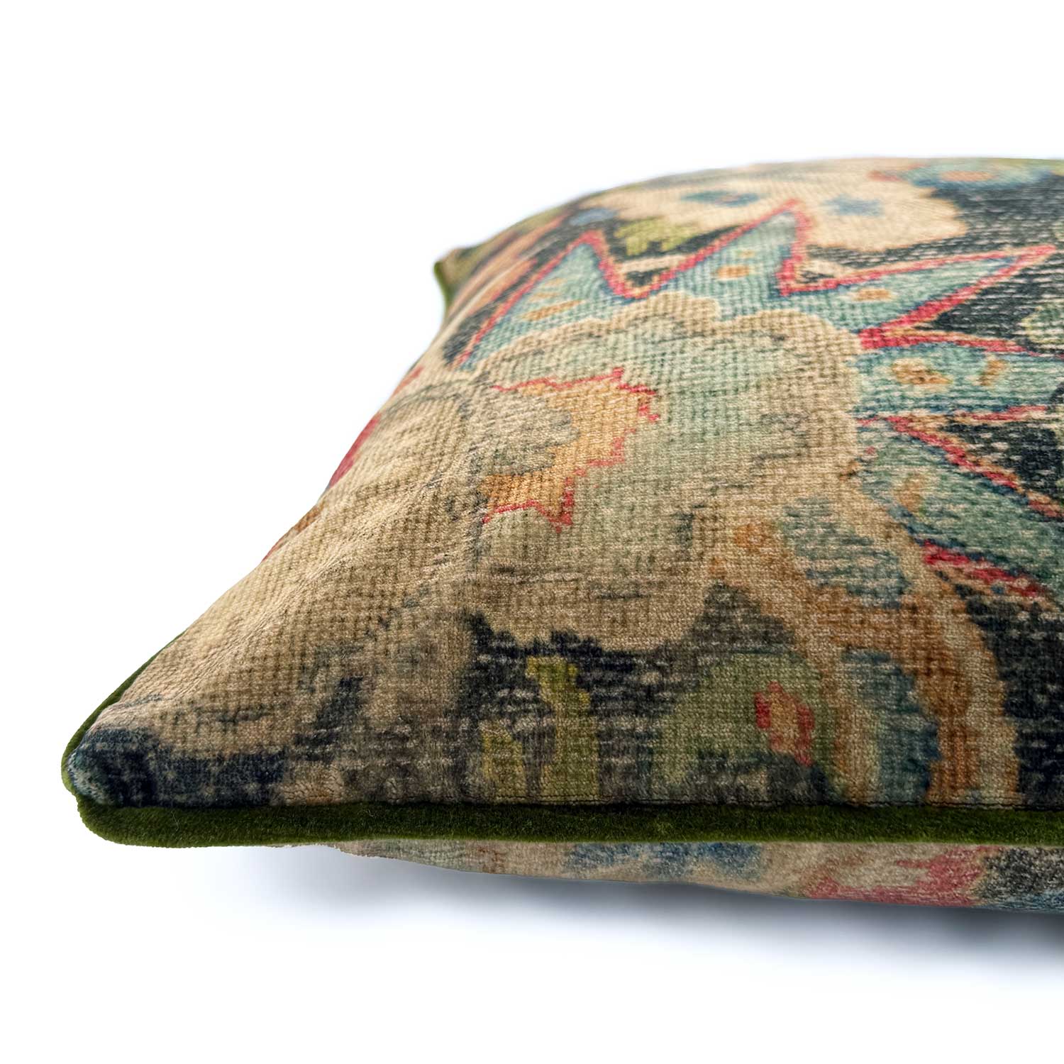 Bizarre Floral Velvet Cushion | Linwood