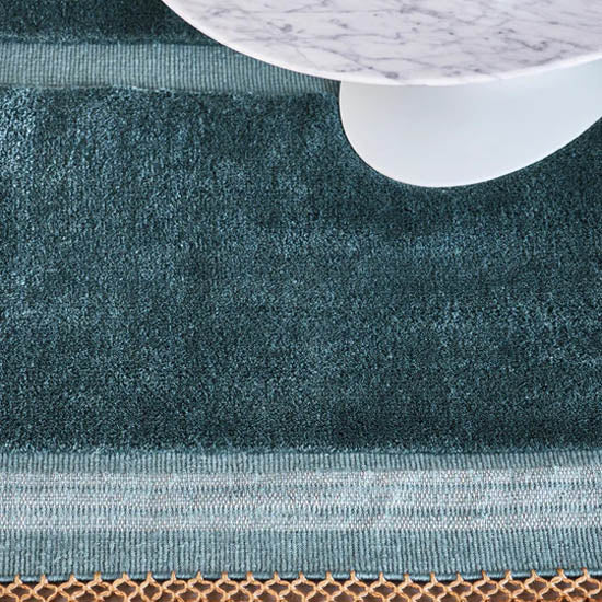 Copenhagen | Teal & Blue Tasselled | Hand-knotted Rug | Jennifer Manners