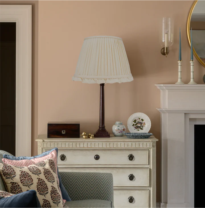 Cream Empire Lampshaded with Frill | Rosana Lonsdale