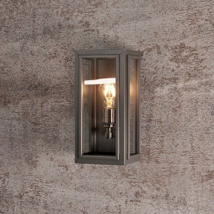 Windor Outdoor Box Light | Pewter | Cressida & Rose