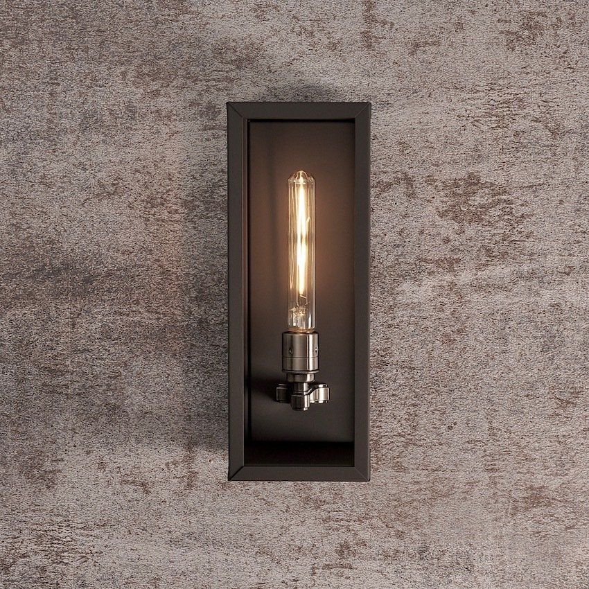 Chelsea Outdoor Box Light | Antique Black | Cressida & Rose