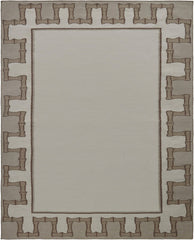 Greek Key Design Handwoven Rug | Cream & Taupe | Jennifer Manners x Salvesen Graham 