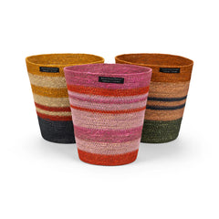 Seagrass Waste Paper Basket in Guardsman & Neyron | British Colour Standard