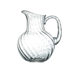 Crystal Water Jug with Ripple Design & Gold Rim | The Vintage List