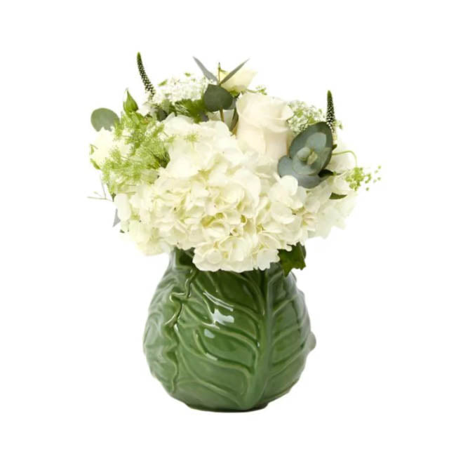 Large Cabbage Vintage Inspired Vase | Casa JJLarge Cabbage Vintage Inspired Vase