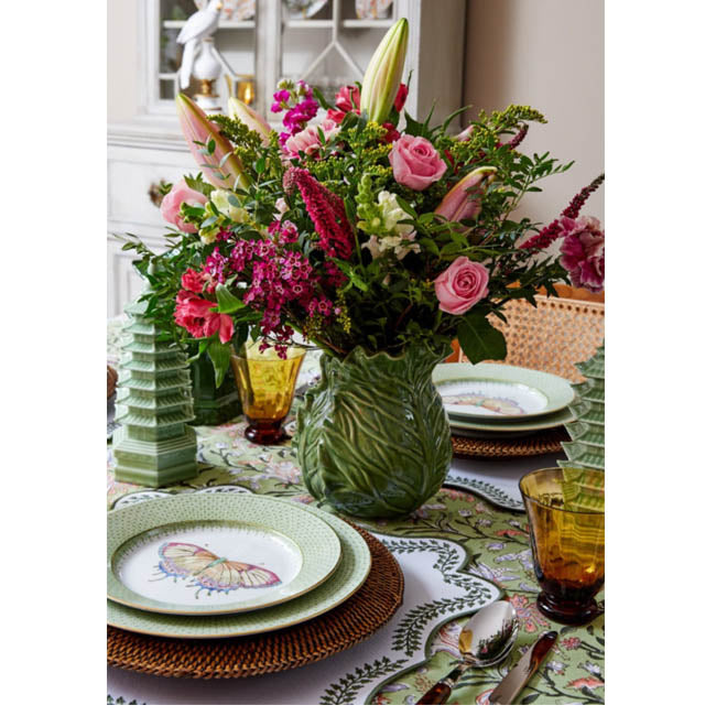 Large Cabbage Vintage Inspired Vase | Casa JJLarge Cabbage Vintage Inspired Vase