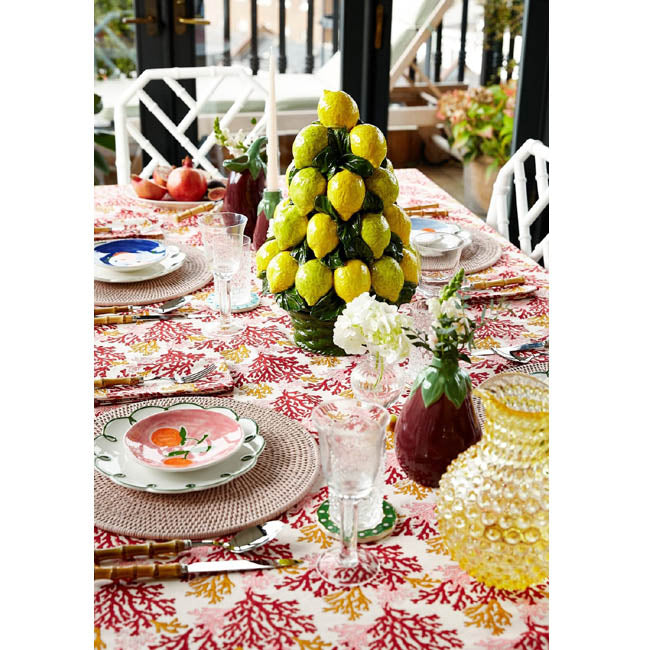 Large Decorative Lemon Ceramic Basket | Casa by JJ