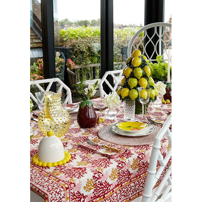 Large Decorative Lemon Ceramic Basket | Casa by JJ