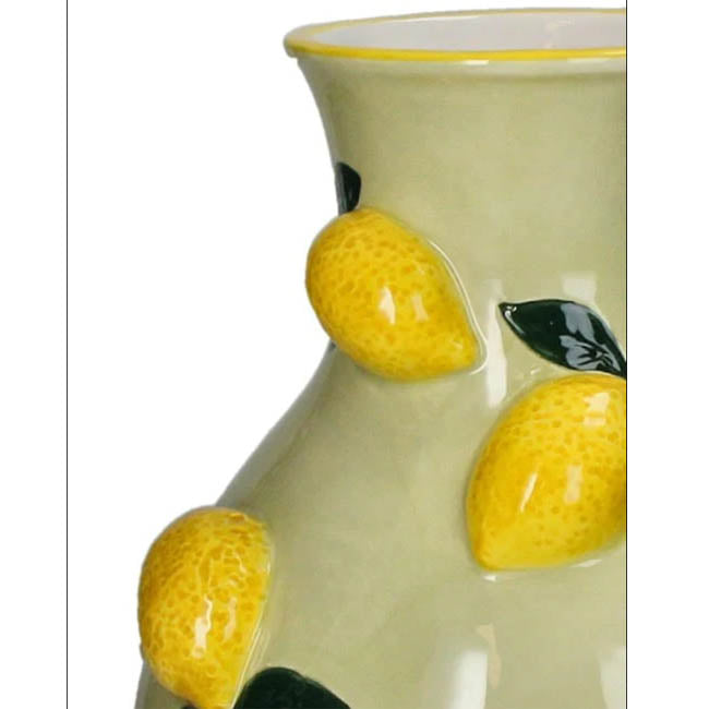Lemon & On Stoneware Vase | Casa JJ