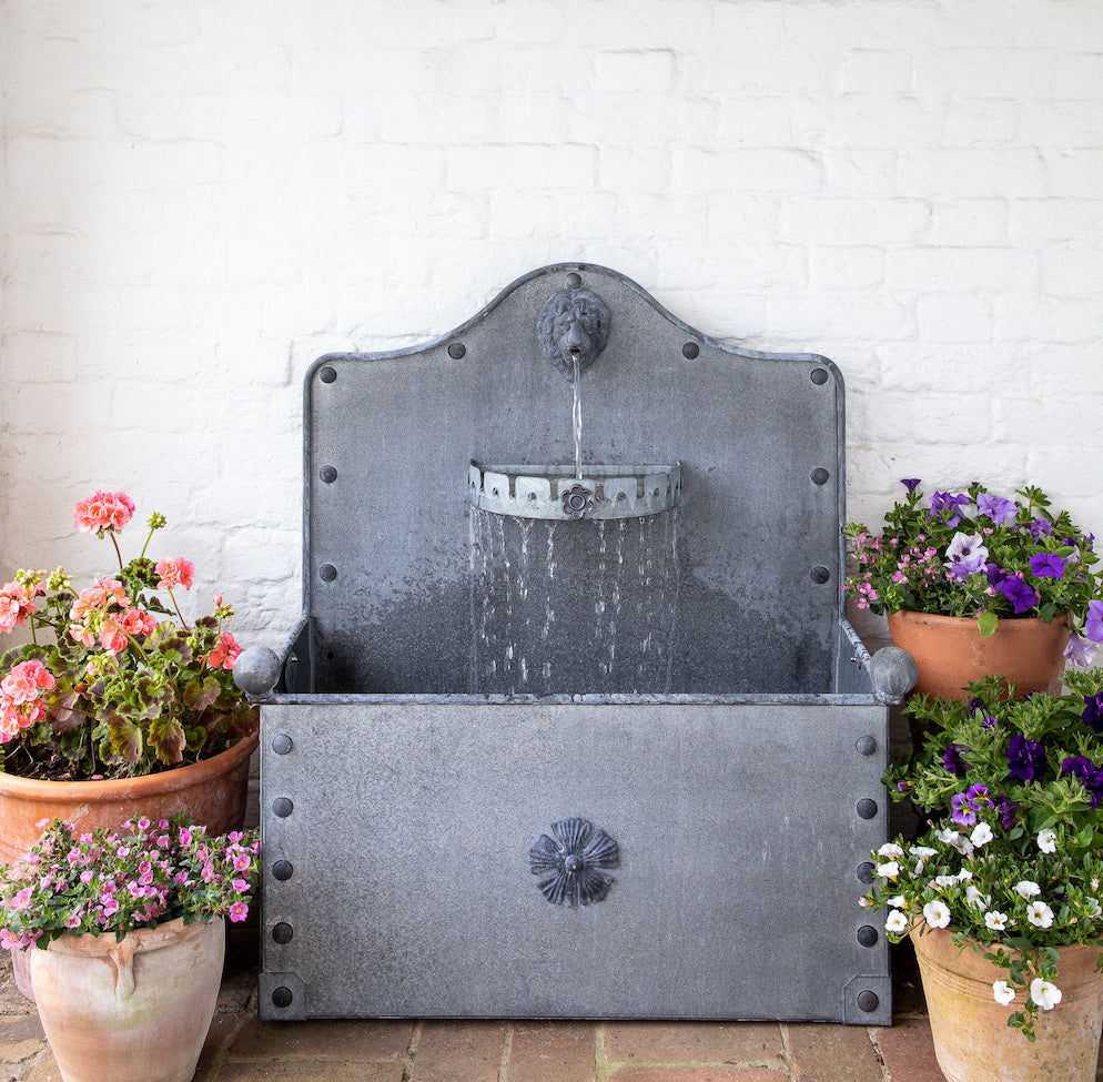 Traditional Georgian Style Handcrafted Galvanised Steel Water Feature