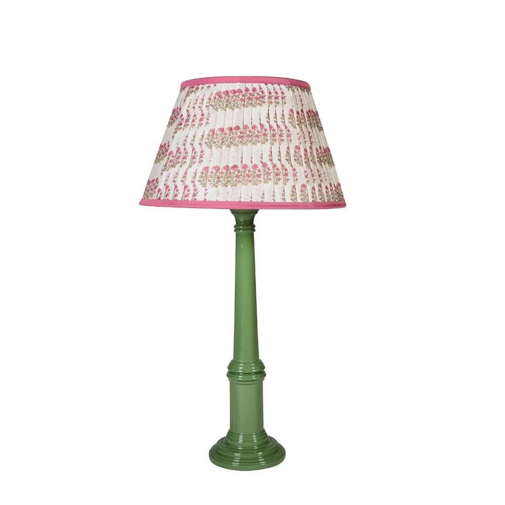 Pink Floral "Forget Me Not' Gathered Empire Lampshade| Kelling Home