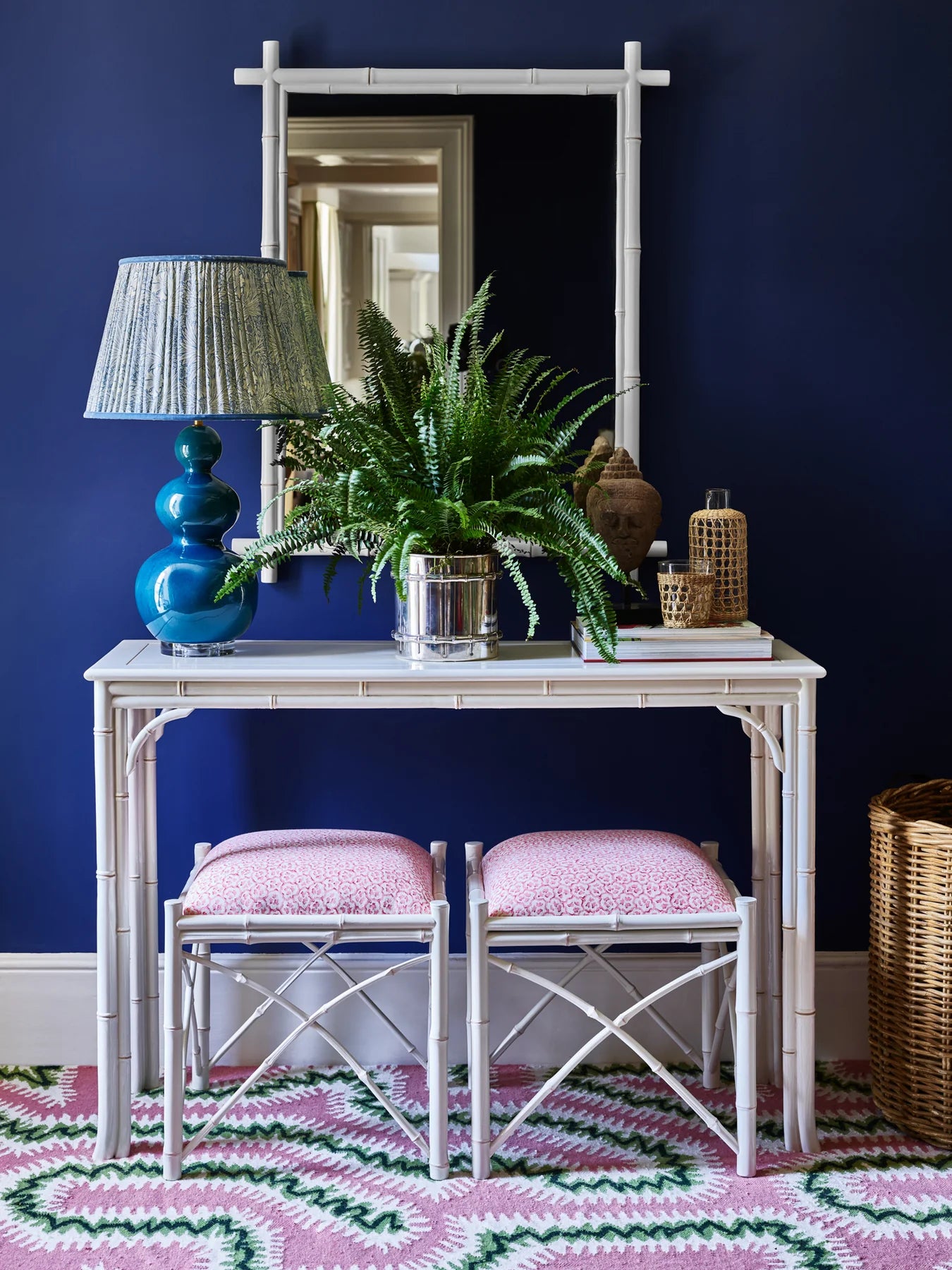 Moorish Pink Flatwoven Wool Rug  by Rapture & Wright | Amy Kent