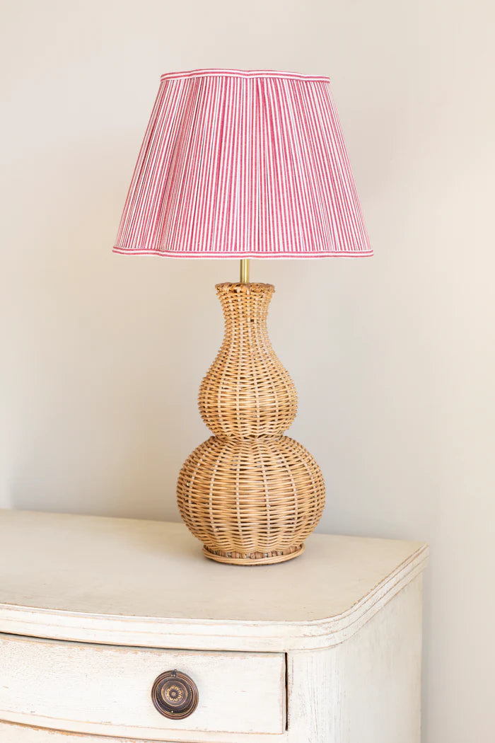 Rattan Gourd Lamp Base in Natural  | Patton House