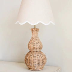 Rattan Gourd Lamp Base in Natural  | Patton House