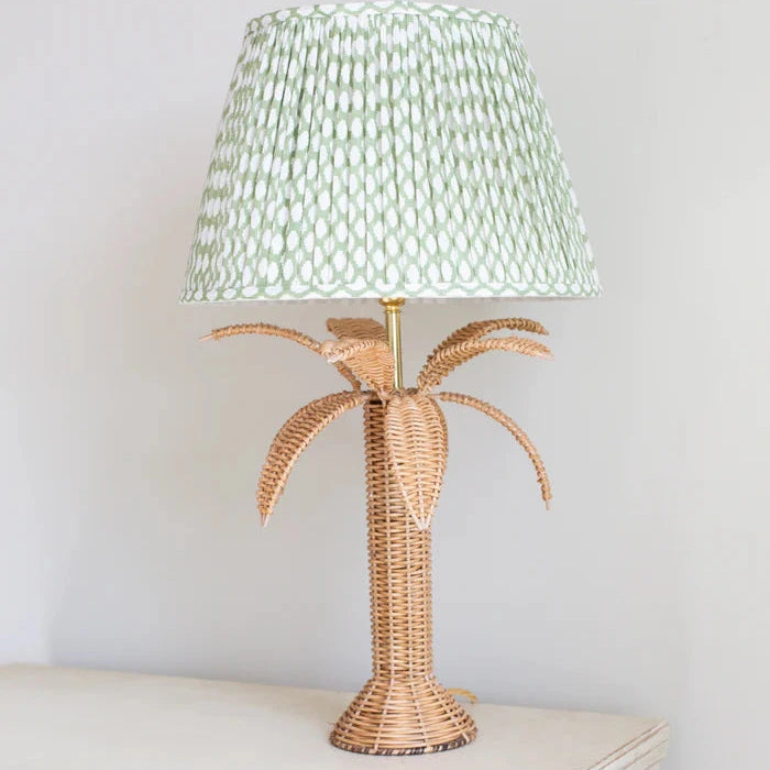 Rattan Palm Tree Lamp Base in Natural | Patton House