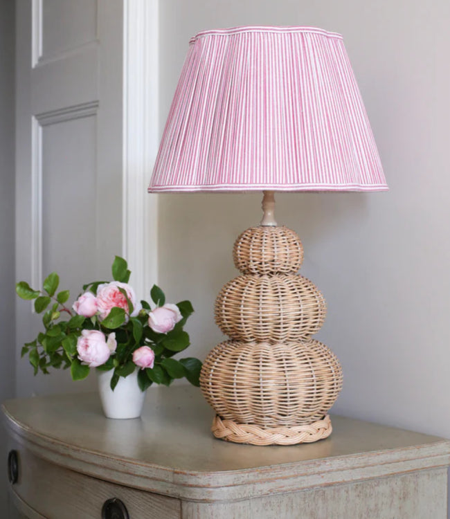 Three Ball Rattan Lamp Base | Patton House