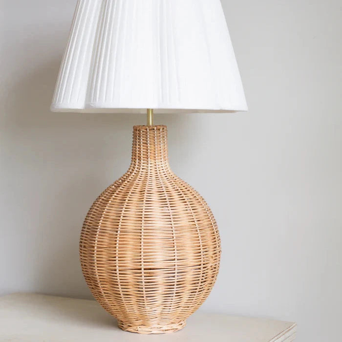 Natural Rattan Fig Lamp Base  | Patton House