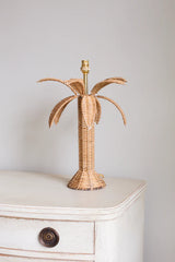 Rattan Palm Tree Lamp Base in Natural | Patton House