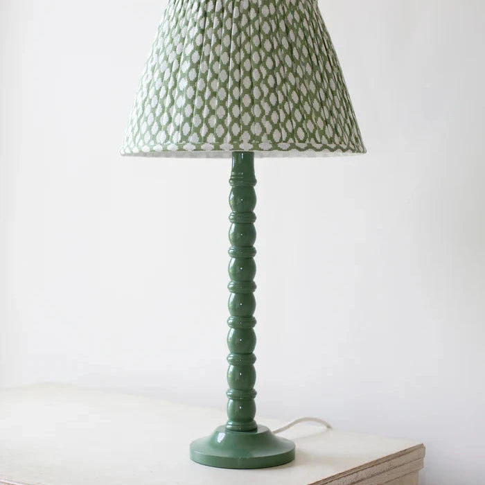 Bobbin Lamp in Moss Green | Patton House