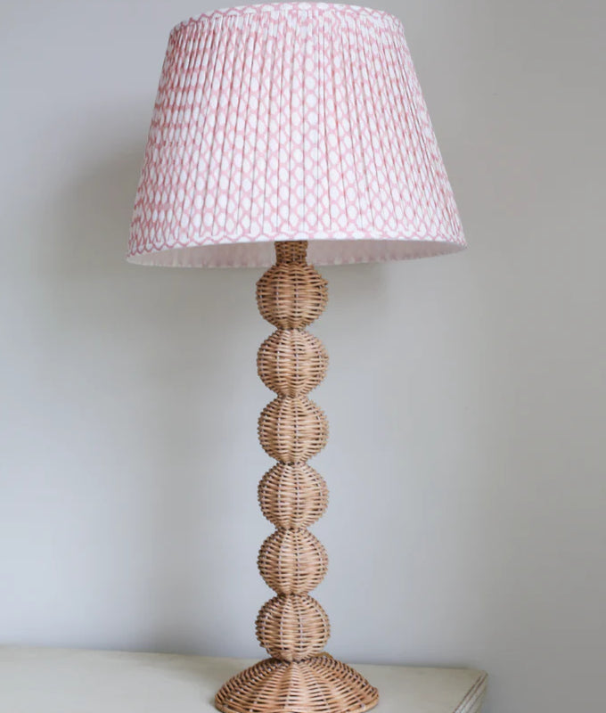Bobbin Rattan Lamp Base | Tall | Patton House