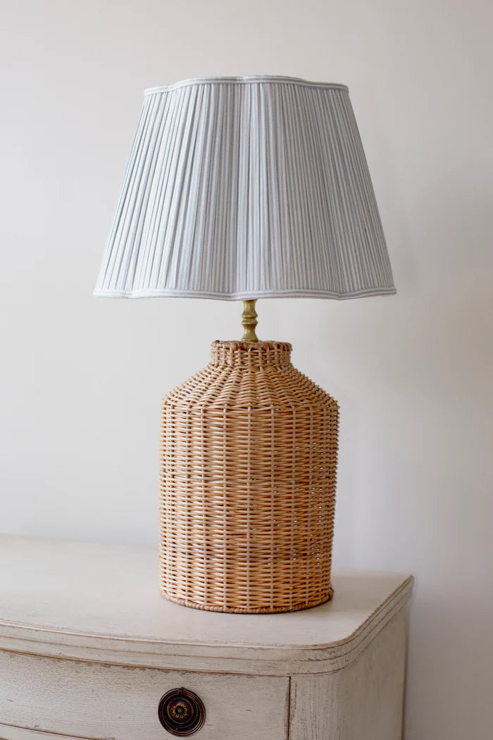 Rattan Milk Churn Lamp Base in Natural | Patton House