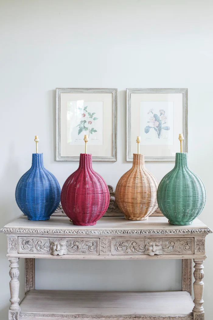 Natural Rattan Fig Lamp Base  | Patton House