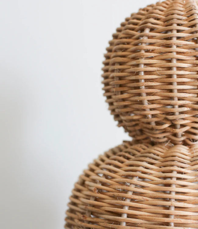 Three Ball Rattan Lamp Base | Patton House
