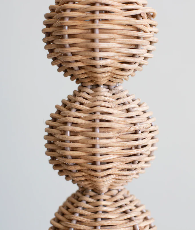 Bobbin Rattan Lamp Base | Tall | Patton House