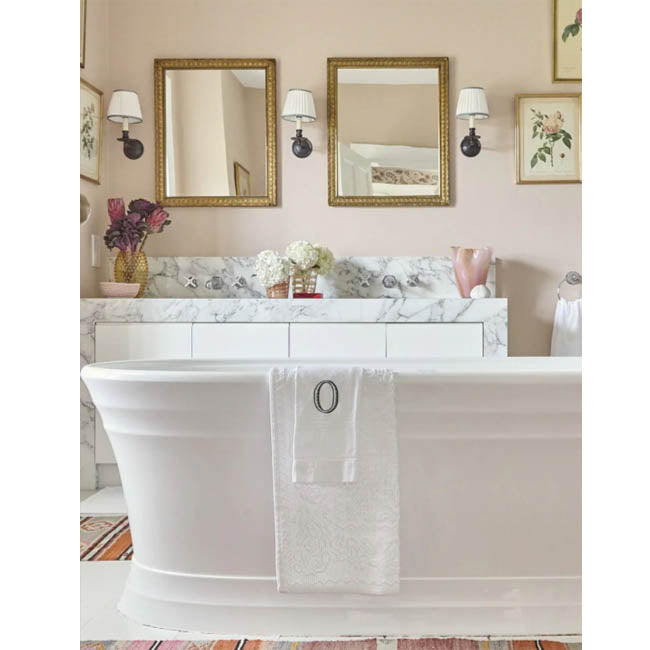 "Pink Glass Vase with Scallop Design | Casa JJ
"