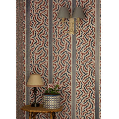 Twist & Stripe | Red and Blue Wallpaper | Mews Furnishings
