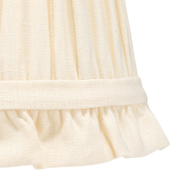 Cream Empire Lampshaded with Frill | Rosana Lonsdale