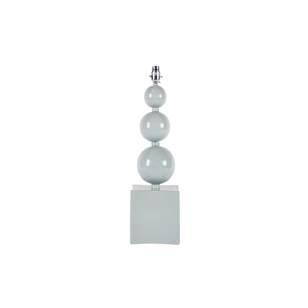 Triple Ball Table Lamp with High Gloss Finish | Light Grey | Kelling Home