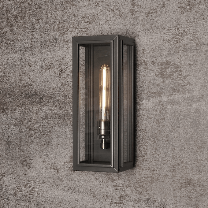 Windor Outdoor Box Light | Pewter | Cressida & Rose