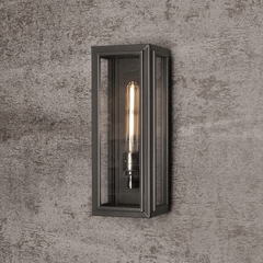 Windor Outdoor Box Light | Pewter | Cressida & Rose