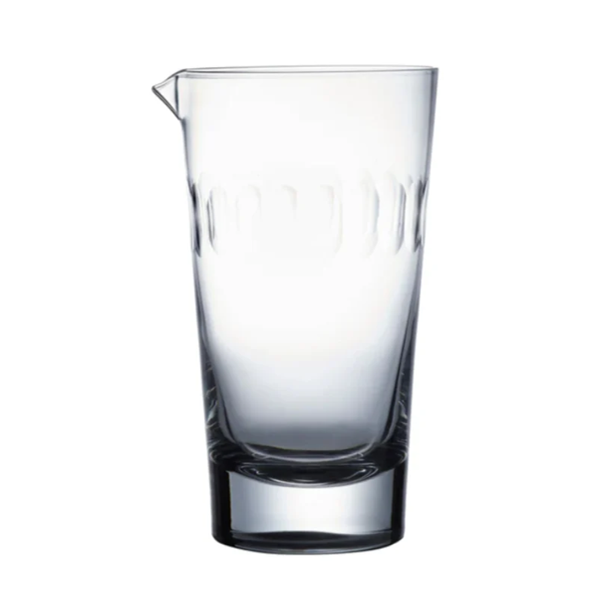 The Vintage List Crystal Mixing Glass with Lens Design