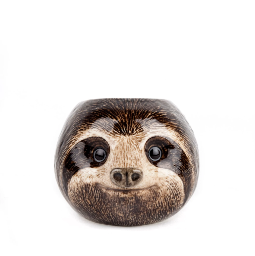 Sloth Face Egg Cup | Quail Ceramics