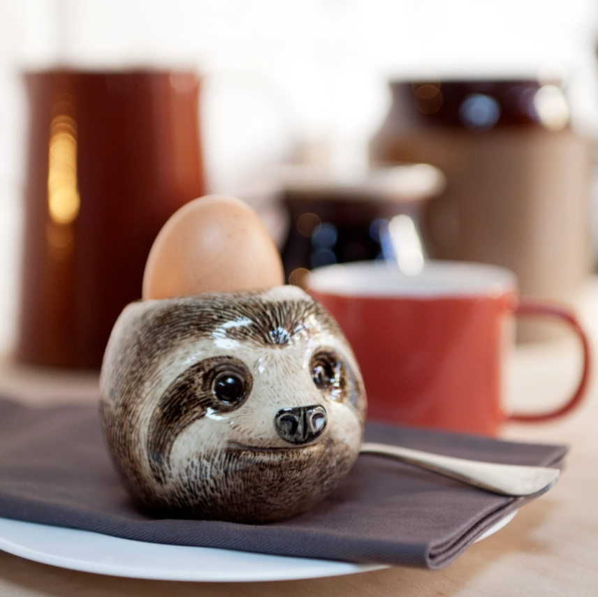 Sloth Face Egg Cup | Quail Ceramics