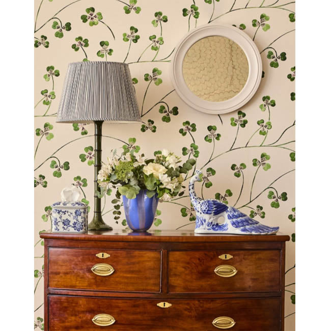 Striped Scalloped Blue and Pink Glass Vase | Casa JJ